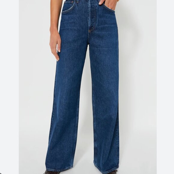 Agolde Dame High Rise Wide Leg Jean Enamour 28 - $258 - Picture 1 of 2